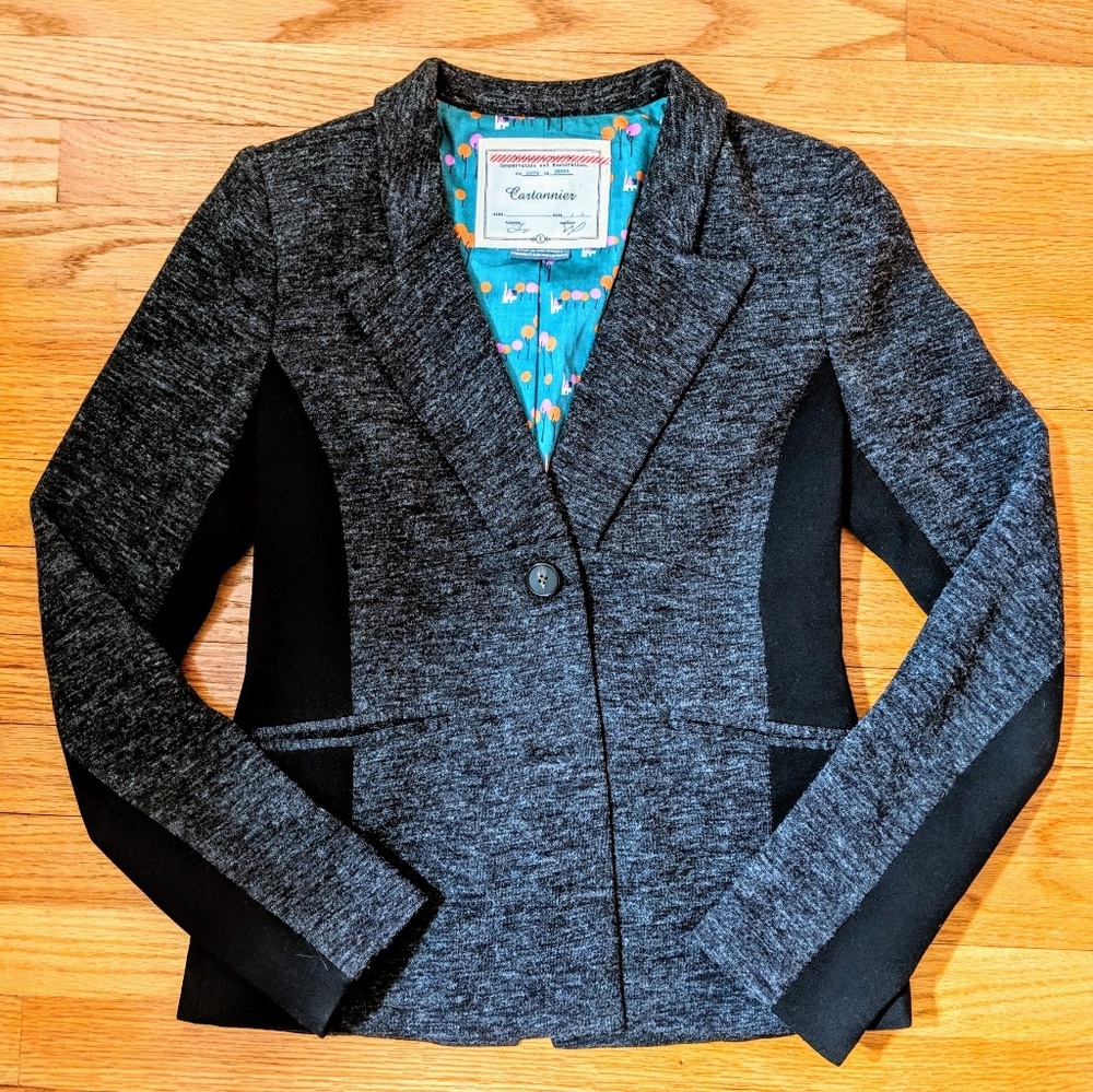 Last chance! Anthropologie knit blazer size S